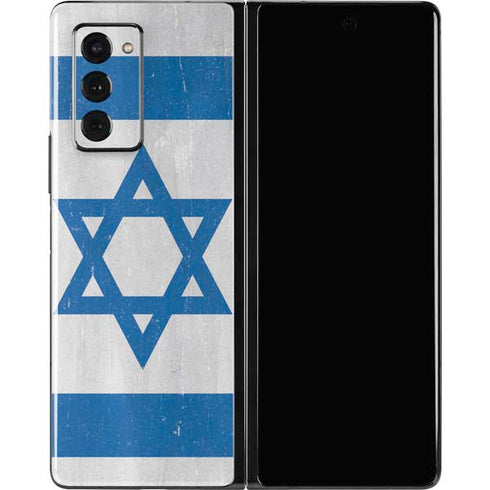 Israel Flag Distressed Galaxy Z Fold2 5G Skin